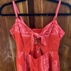 Free people handkerchief jumpsuit